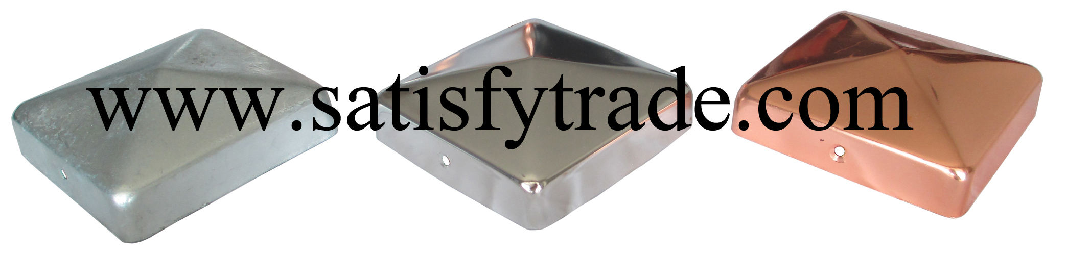 Metal Post Cap-Pyramid Square