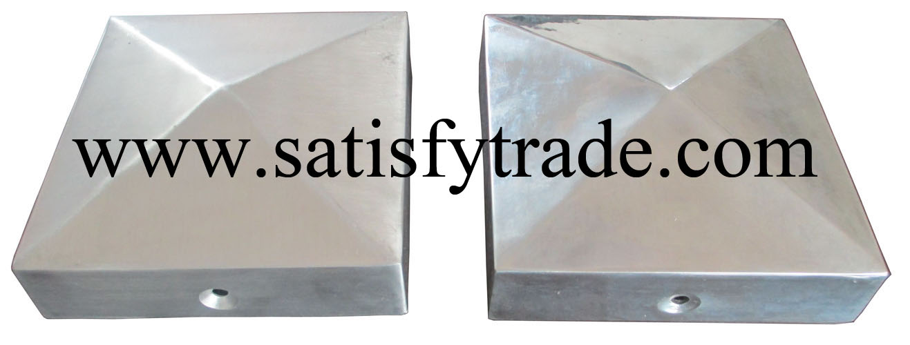Metal Post Cap-Pyramid Square Diecasting Aluminum